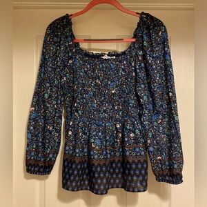 Vineyard Vines Fenwick Puff Sleeve Smocked Top